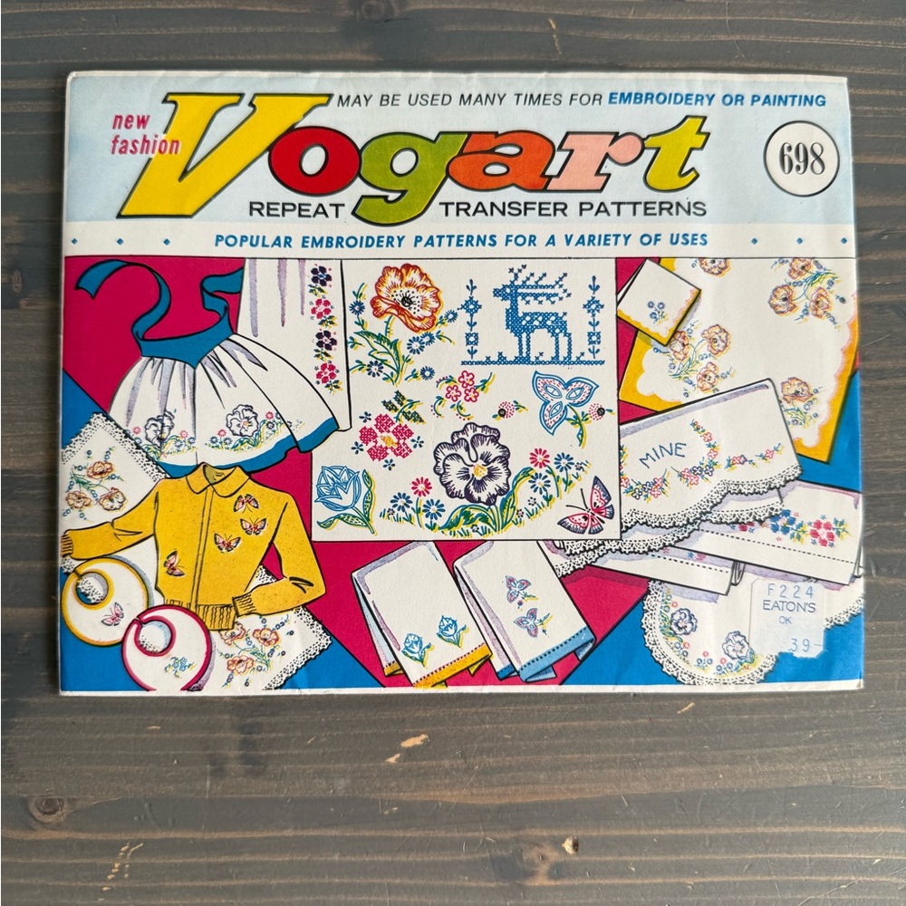 Vintage Vogart repeat transfer patterns